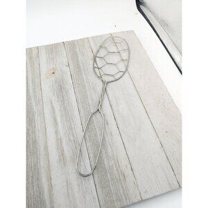 Vintage Chicken Wire Blending Whisk Blender #1 Whipper Strainer 12"